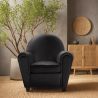 Buy Club Armchair - Faux Leather Black 54286 - prices